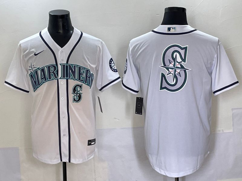 Men 2025 Seattle Mariners Blank White Game Nike MLB Jersey style 8->seattle mariners->MLB Jersey